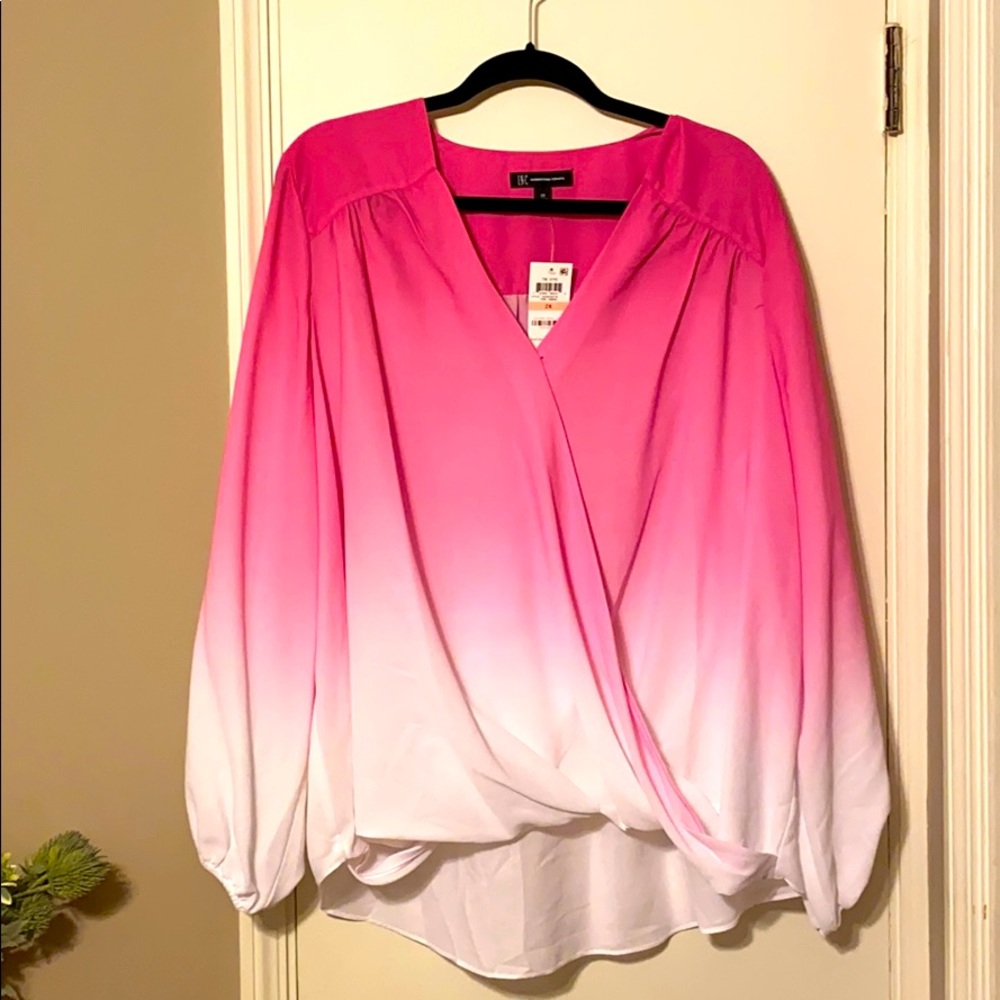 INC Pink Ombré Blouse - Picture 1 of 6